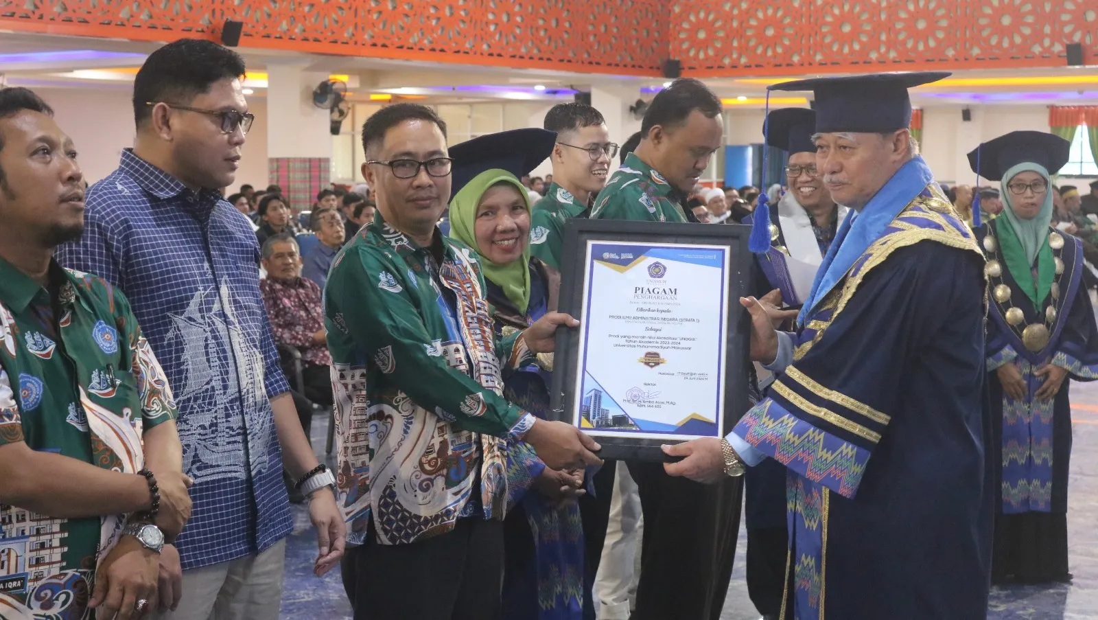Milad 61 Unismuh Makassar, 10 Prodi Raih Penghargaan atas Capaian Akreditasi Unggul Tahun Akademik 2023/2024