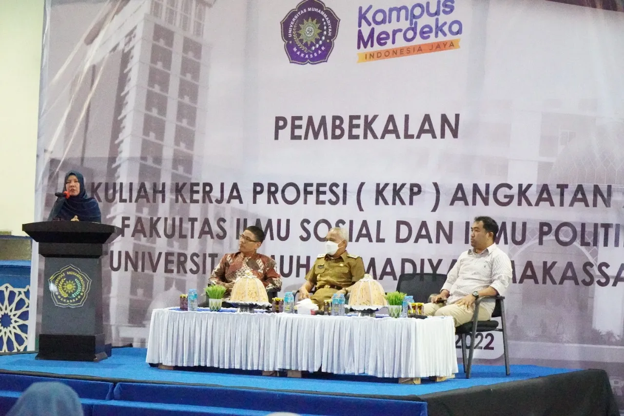 366 Orang Mahasiswa FISIP Unismuh Makassar Ikuti Pembekalan Kuliah Kerja Profesi