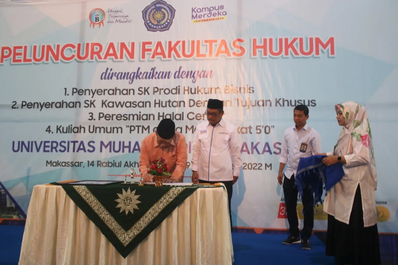 Fakultas Hukum Unismuh Resmi Berdiri, Terima Maba Hingga 30 November 2022
