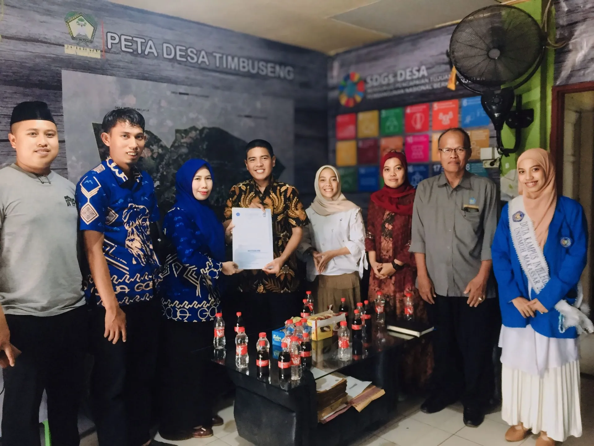 Prodi Ilmu Komunikasi Unismuh Makassar Jadikan Timbuseng Gowa Desa Binaan
