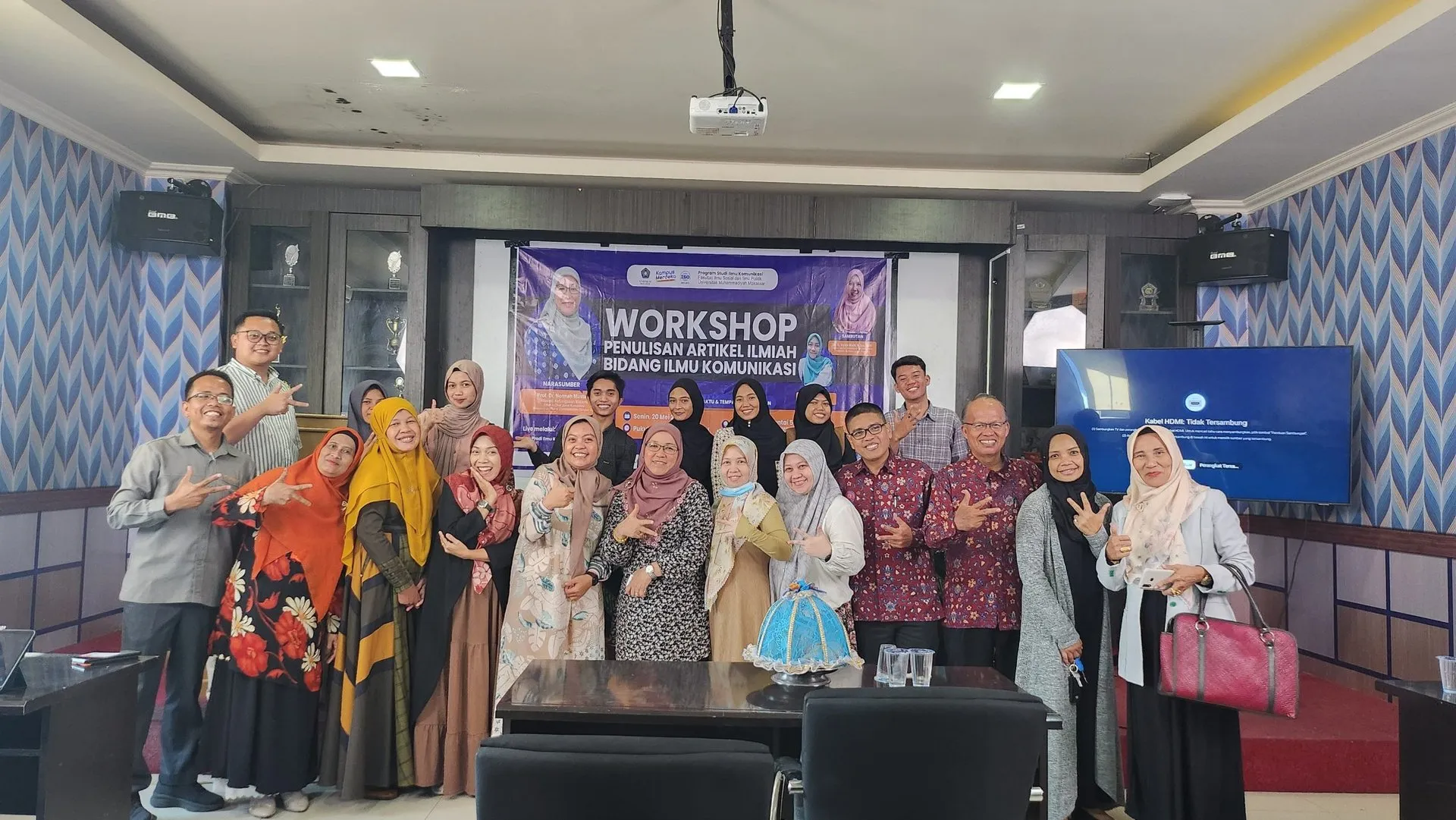 Prodi Komunikasi Unismuh Gelar Workshop Penulisan Artikel Ilmiah, Datangkan Pakar dari Universitas Kebangsaan Malaysia