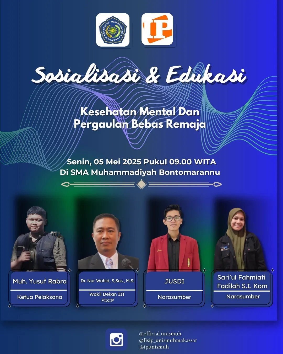 SMA Muhammadiyah Bontomarannu Gelar Edukasi Kesehatan Mental dan Bahaya Pergaulan Bebas