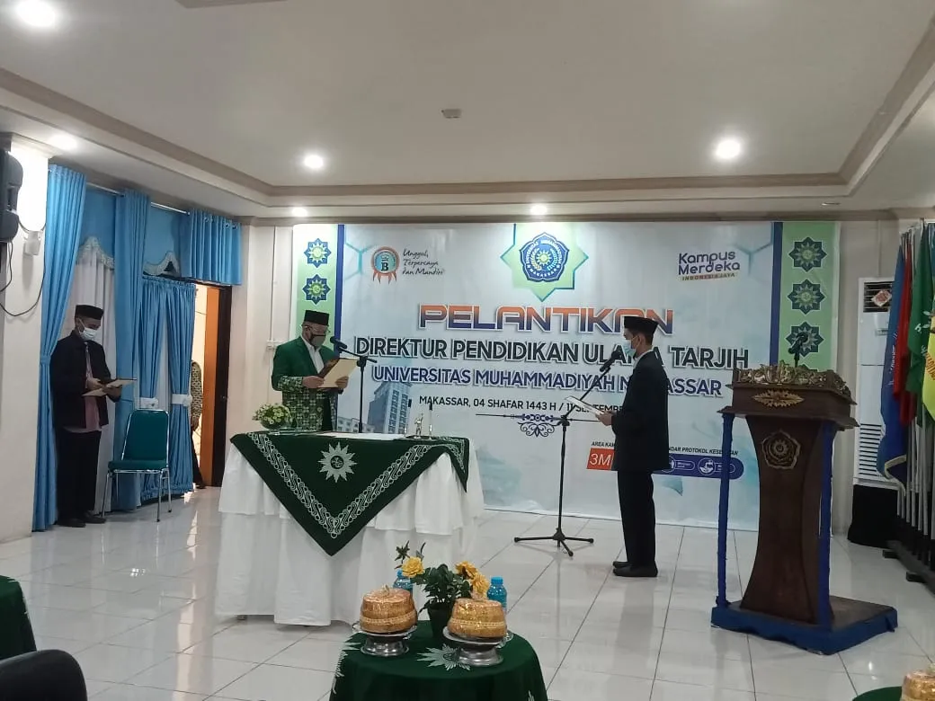 KH Abbas Baco Miro Resmi Dilantik sebagai Direktur Pendidikan Ulama Tarjih Unismuh Makassar