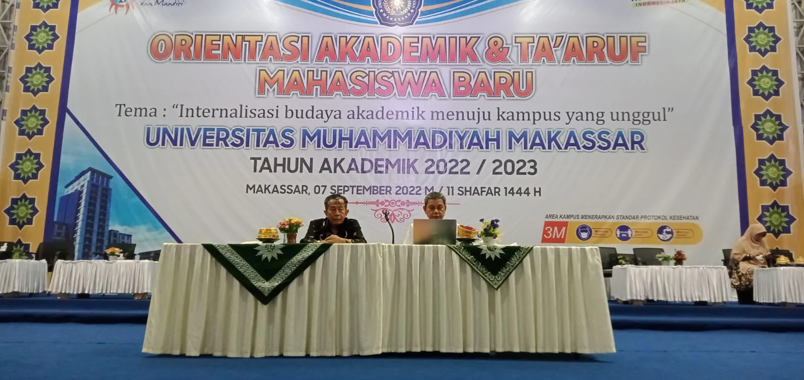 Wakil Rektor III dan IV Unismuh Makassar Sosialisasikan Kebijakan Kemahasiswaan dan Kemuhammadiyahan ke Mahasiswa Baru