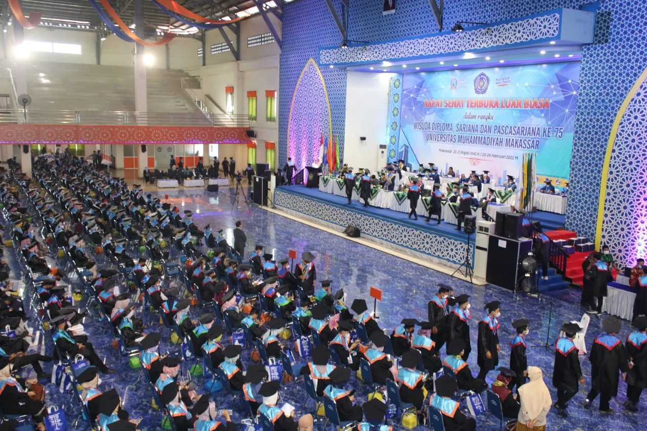 Unismuh Wisuda 1.257 Sarjana, Tetap Wajib Memakai Masker